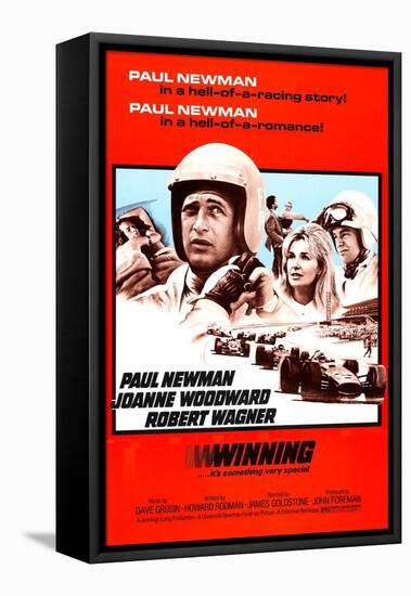 Winning, Paul Newman, Joanne Woodward, Robert Wagner, 1969-null-Framed Stretched Canvas