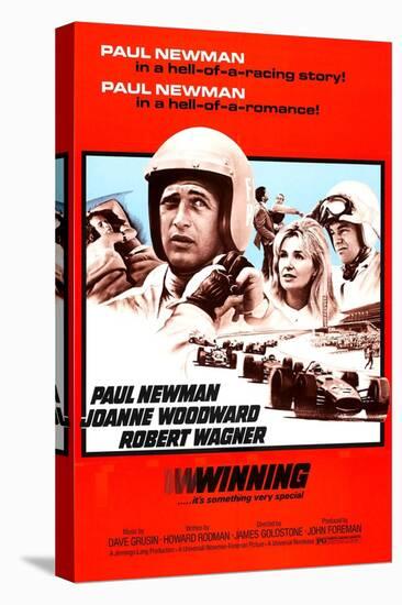 Winning, Paul Newman, Joanne Woodward, Robert Wagner, 1969-null-Stretched Canvas