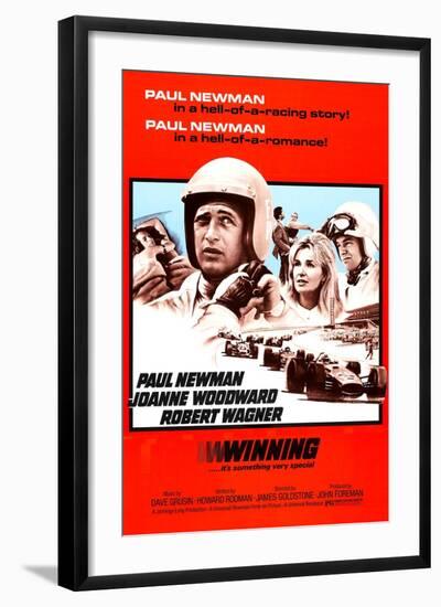 Winning, Paul Newman, Joanne Woodward, Robert Wagner, 1969-null-Framed Art Print