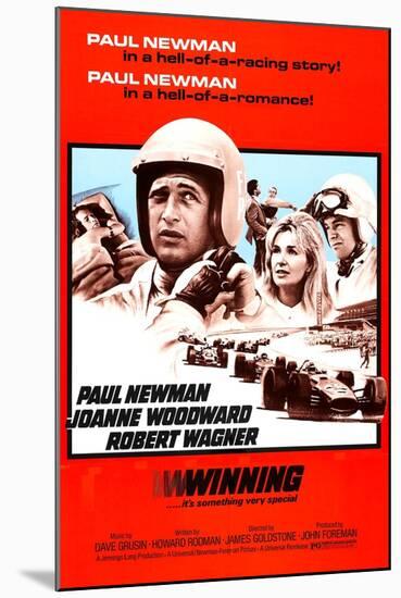 Winning, Paul Newman, Joanne Woodward, Robert Wagner, 1969-null-Mounted Art Print