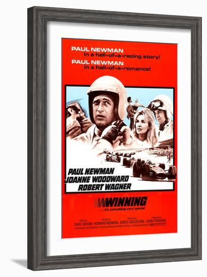 Winning, Paul Newman, Joanne Woodward, Robert Wagner, 1969-null-Framed Art Print