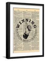 Winning-null-Framed Art Print