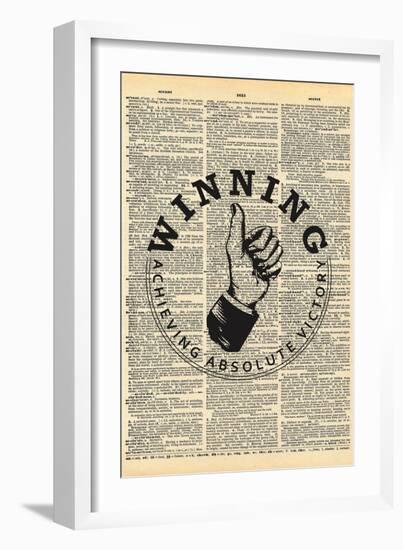 Winning-null-Framed Art Print