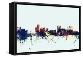 Winnipeg Canada Skyline-Michael Tompsett-Framed Stretched Canvas