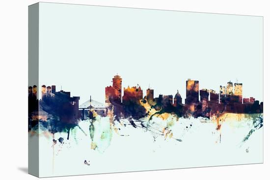 Winnipeg Canada Skyline-Michael Tompsett-Stretched Canvas