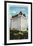 Winnipeg, Manitoba - Fort Garry Hotel Exterior-Lantern Press-Framed Art Print