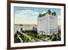 Winnipeg, Manitoba - Fort Garry Hotel, Union Depot Exterior-Lantern Press-Framed Art Print