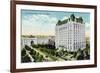 Winnipeg, Manitoba - Fort Garry Hotel, Union Depot Exterior-Lantern Press-Framed Premium Giclee Print