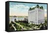 Winnipeg, Manitoba - Fort Garry Hotel, Union Depot Exterior-Lantern Press-Framed Stretched Canvas