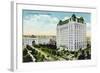 Winnipeg, Manitoba - Fort Garry Hotel, Union Depot Exterior-Lantern Press-Framed Art Print