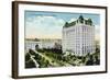 Winnipeg, Manitoba - Fort Garry Hotel, Union Depot Exterior-Lantern Press-Framed Art Print