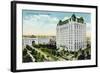 Winnipeg, Manitoba - Fort Garry Hotel, Union Depot Exterior-Lantern Press-Framed Art Print