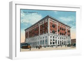 Winnipeg, Manitoba - Royal Alexandria Hotel Exterior-Lantern Press-Framed Art Print