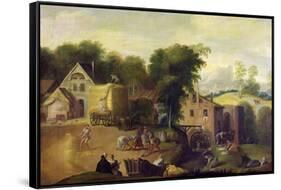 Winnowing the Grain-Niccolo dell' Abate-Framed Stretched Canvas