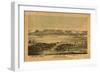 Winona, Minnesota - Panoramic Map-Lantern Press-Framed Art Print