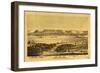 Winona, Minnesota - Panoramic Map-Lantern Press-Framed Art Print