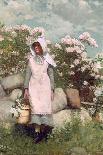 Girl and Laurel, 1879-Winslow Homer-Giclee Print