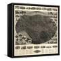 Winsted, Connecticut - Panoramic Map-Lantern Press-Framed Stretched Canvas