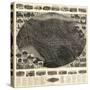Winsted, Connecticut - Panoramic Map-Lantern Press-Stretched Canvas