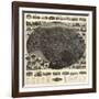 Winsted, Connecticut - Panoramic Map-Lantern Press-Framed Art Print