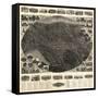 Winsted, Connecticut - Panoramic Map-Lantern Press-Framed Stretched Canvas