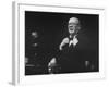 Winston Churchhill Speaking to a Crowd at the Conservative Party Conference-null-Framed Premium Photographic Print