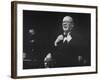 Winston Churchhill Speaking to a Crowd at the Conservative Party Conference-null-Framed Premium Photographic Print