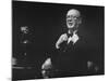 Winston Churchhill Speaking to a Crowd at the Conservative Party Conference-null-Mounted Premium Photographic Print