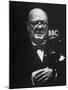 Winston Churchhill Speaking to a Crowd at the Conservative Party Conference-null-Mounted Premium Photographic Print