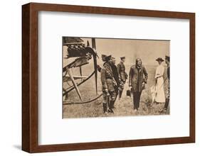 Winston Churchill after making a trip by air, c1914 (1935)-Unknown-Framed Photographic Print