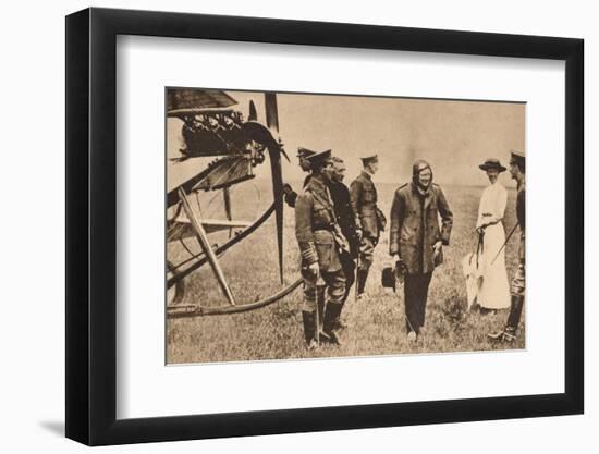 Winston Churchill after making a trip by air, c1914 (1935)-Unknown-Framed Photographic Print