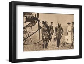 Winston Churchill after making a trip by air, c1914 (1935)-Unknown-Framed Photographic Print