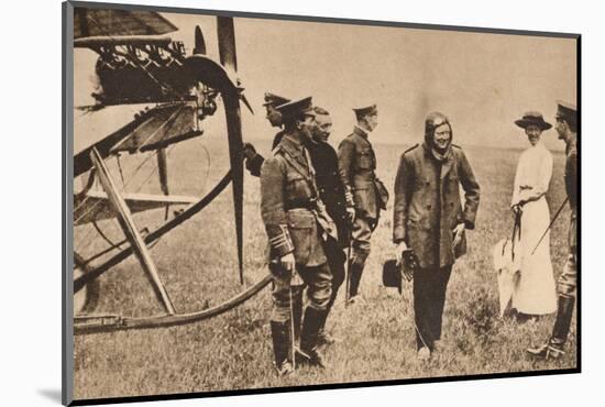 Winston Churchill after making a trip by air, c1914 (1935)-Unknown-Mounted Photographic Print