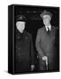 Winston Churchill and Franklin D Roosevelt-null-Framed Stretched Canvas