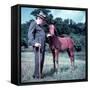 Winston Churchill and Horse-null-Framed Stretched Canvas