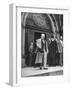 Winston Churchill and James B. Conant Emerging from Memorial Hall at Harvard University-Ralph Morse-Framed Photographic Print