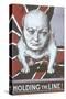 Winston Churchill as Bulldog, Holding the Line-null-Stretched Canvas