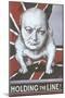 Winston Churchill as Bulldog, Holding the Line-null-Mounted Art Print