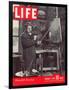 Winston Churchill at a Painting Easel, January 7, 1946-Hans Wild-Framed Photographic Print