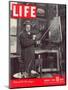 Winston Churchill at a Painting Easel, January 7, 1946-Hans Wild-Mounted Photographic Print