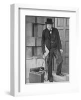 Winston Churchill at the Admiralty, 1939, (1940)-null-Framed Photographic Print