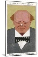 Winston Churchill - British Politician-Alick P.f. Ritchie-Mounted Art Print