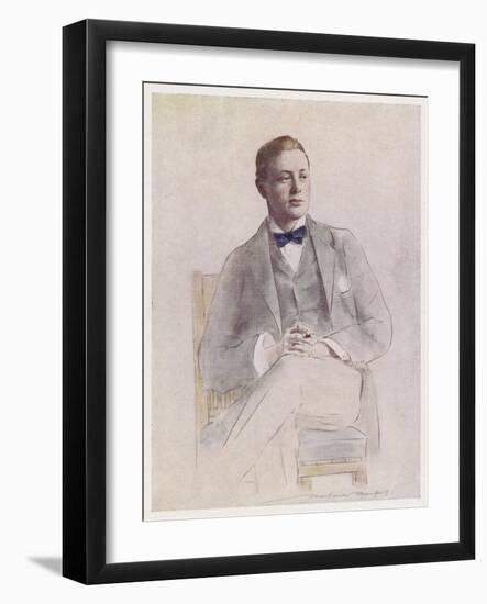 Winston Churchill British Statesman and Author as a Boer War Correspondent-Mortimer Menpes-Framed Photographic Print