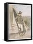 Winston Churchill British Statesman and Author as a Boer War Correspondent-Mortimer Menpes-Framed Stretched Canvas