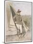 Winston Churchill British Statesman and Author as a Boer War Correspondent-Mortimer Menpes-Mounted Art Print