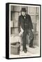 Winston Churchill British Statesman and Author Stands in a Doorway in 1940-null-Framed Stretched Canvas