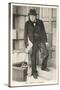 Winston Churchill British Statesman and Author Stands in a Doorway in 1940-null-Stretched Canvas