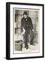 Winston Churchill British Statesman and Author Stands in a Doorway in 1940-null-Framed Photographic Print