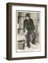 Winston Churchill British Statesman and Author Stands in a Doorway in 1940-null-Framed Photographic Print