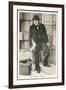 Winston Churchill British Statesman and Author Stands in a Doorway in 1940-null-Framed Photographic Print